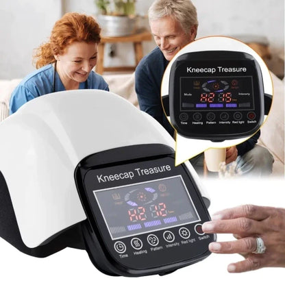 Massageador elétrico joelho terapia LED